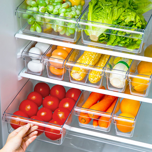 冰箱收纳盒食品级无盖储物盒子鸡蛋水果蔬菜饮料冷藏冷冻整理神器