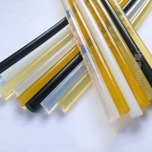 黄透明黑色热熔胶棒7强粘汽车耐高温150度乳白大电子热熔胶条11mm
