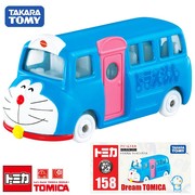 tomy多美卡梦之合金小汽车模型，女玩具车哆啦a梦巴士bus小车186359