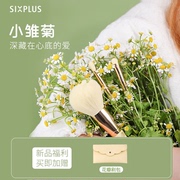 SIXPLUS西朴西小雏菊化妆刷动物毛散粉眼影刷套装便携三件套