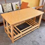 实木取暖架1.2多功能长方形，烤火桌子家用客厅，烤火桌折叠m楠竹桌子