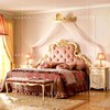 欧式婚床时尚公主床，法式实木床布艺拉扣1.8米双人床主卧婚床