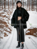 小禾23秋冬季气质，宽松羊毛羊绒大衣蝙蝠，袖双面呢外套p2034802