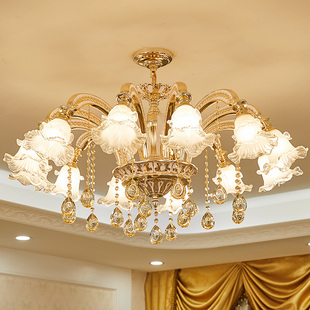欧式吊灯客厅灯设计师水晶灯，奢华大气餐厅灯，现代简约简欧灯具