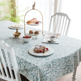赫本家定制美式欧式田园风，花色餐桌布，茶几套棉麻布艺现代桌布餐布