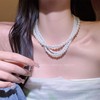 UNBEATEN简约珍珠项链女轻奢小众设计高级感小米珠锁骨链颈链配饰