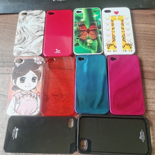 适用于苹果4代保护壳iPhone4S手机壳防摔全包边硬壳纯色卡通彩色手机套