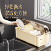艾仕可碗筷收纳箱家用厨房，收纳沥水碗柜，带盖放碗碟盘筷置物架碗架
