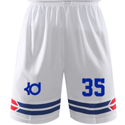 杜兰特35詹姆斯科比篮球服运动跑步打球健身男士五分短裤定制印刷