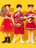 儿童中国风合唱演出服女童纱裙小学生啦啦队运动会开幕班服幼儿园