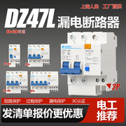DZ47LE-63A小型漏电开关断路器2p3p 220V380v漏电总闸家用保护器