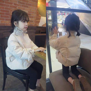 女童冬装棉服2021儿童宝宝韩版洋气时髦短款面包服棉袄外套潮
