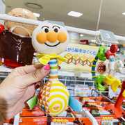 日本本土Pinocchio面包超人婴儿宝宝儿童布艺布制手摇铃玩具