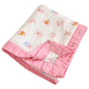 新生婴儿四层竹纤维纱布盖，毯宝宝夏季空调毛巾被，幼儿园儿童小毯子