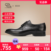 Ecco/爱步男鞋春秋英伦商务系带正装皮鞋透气 德比鞋 墨本621634