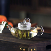玻璃小茶壶耐高温一人用透明迷你精致耐热小容量带过滤泡茶壶单壶