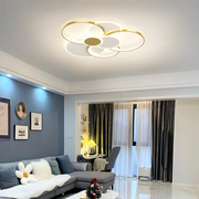 客厅灯简约现代北欧创意个性，led吸顶灯圆形大气，家用卧室书房灯具