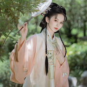 钟灵记春莺啭 -晚明风短比甲绣花古裙女汉服2022