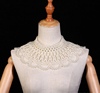 欧美脖颈项链西式复古婚纱旗袍礼服搭配珍珠披肩扇形镂空珠串云肩