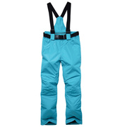 冬季男女同款防风保暖透气单双板(单双板)加棉加厚背带可拆卸滑雪裤
