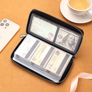 男士卡包钱包一体拉链多功能卡包女士证件卡套防消磁大容量多卡位