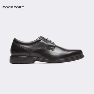 rockport乐步商务黑色圆头系带，英伦德比皮鞋男鞋，婚鞋新郎鞋v80553