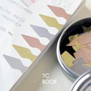 bookdarts书签高级感复古创意，简约金属黄铜阅读迷你小箭头索引夹