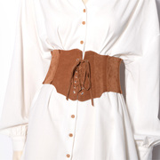 欧美复古宫廷式女士搭配衬衫，连衣裙束腰系，带式宽腰封时尚束腰腰带