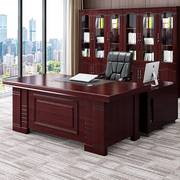 老板桌总裁桌椅组合写字台大班台主管桌经理桌中式单人办公桌子