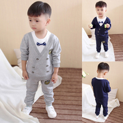 童装男童春装套装宝宝小孩衣服帅气儿童长袖两件套韩版1-5岁2