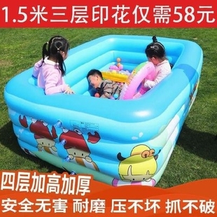 。宝宝游泳池家用婴儿充气浴缸小户型单人儿童塑料水桶泡澡桶大人