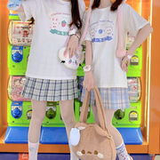 果汁软糖JK日系兔熊软妹风短袖T恤可爱甜美宽松百搭学生上衣