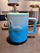 星巴克周年杯子23年440mlSiren双鱼尾款陶瓷马克杯带盖简约咖啡杯