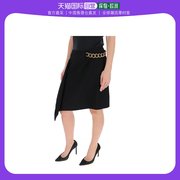 香港直邮GIVENCHY 纪梵希 女士黑色羊毛半裙 BW40GJ11BN-001半身