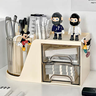 笔筒旋转多功能文具收纳盒学生宿舍桌面儿童书桌办公室桌上置物架