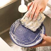 洗碗布厨房抹布卡通不沾油不掉毛加厚超细纤维刷碗巾吸水家用清洁