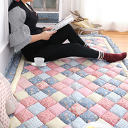 韩式韩国加厚全棉纯棉，拼布家用地毯卧室，满铺床边爬行.地垫榻榻米