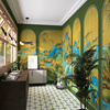 新中式意境山水电视背景墙壁纸客厅茶室餐厅墙面定制装饰复古壁纸