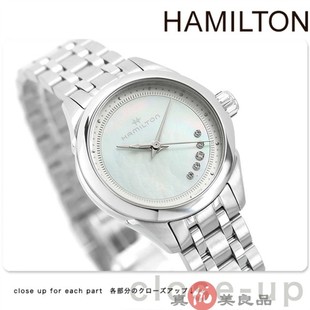 日本hamilton汉密尔顿女士镶钻石，表盘手表h321111901890