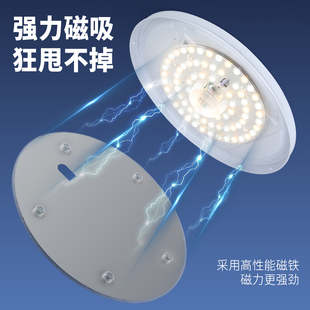 家用led吸顶灯方形圆形灯芯灯条灯盘替换磁吸节能照明灯光源超亮