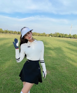 高尔夫服装女春款高尔夫长袖女高尔夫女裙套装女golf球服显瘦