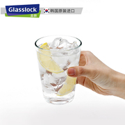 glasslock进口钢化玻璃杯带盖带把手水杯子牛奶杯茶杯家用猫抓杯
