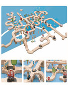 幼儿园早教益智玩具路径积城市主题感官积木儿童益智拼装玩具桌面