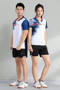 羽毛球套装情侣款短袖短裤夏季速干排球乒乓球运动服比赛定制