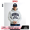SPAO韩国同款2024年春季男士字母印花连帽套头卫衣SPMHE12C64