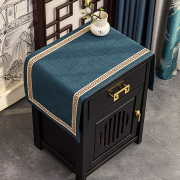 新中式床头柜桌布万能盖巾家用卧室防尘罩，布电视柜玄关柜垫布纯色(布纯色)