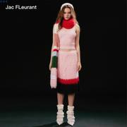 jacfleurant23秋冬款圣诞，胶囊系列彩色条纹半裙