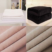 白色毛毯纯色珊瑚法兰绒毯子纯白床单黑色空调薄款拍照背景毯单人