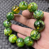 饰品手链人造蜜蜡圆珠，手链20毫米绿蜜蜡手链圆珠手串大号手串