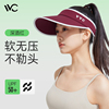 vvc女神防晒帽女空顶紫外线，全脸遮阳帽太阳帽子运动夏骑车(夏骑车)大帽檐